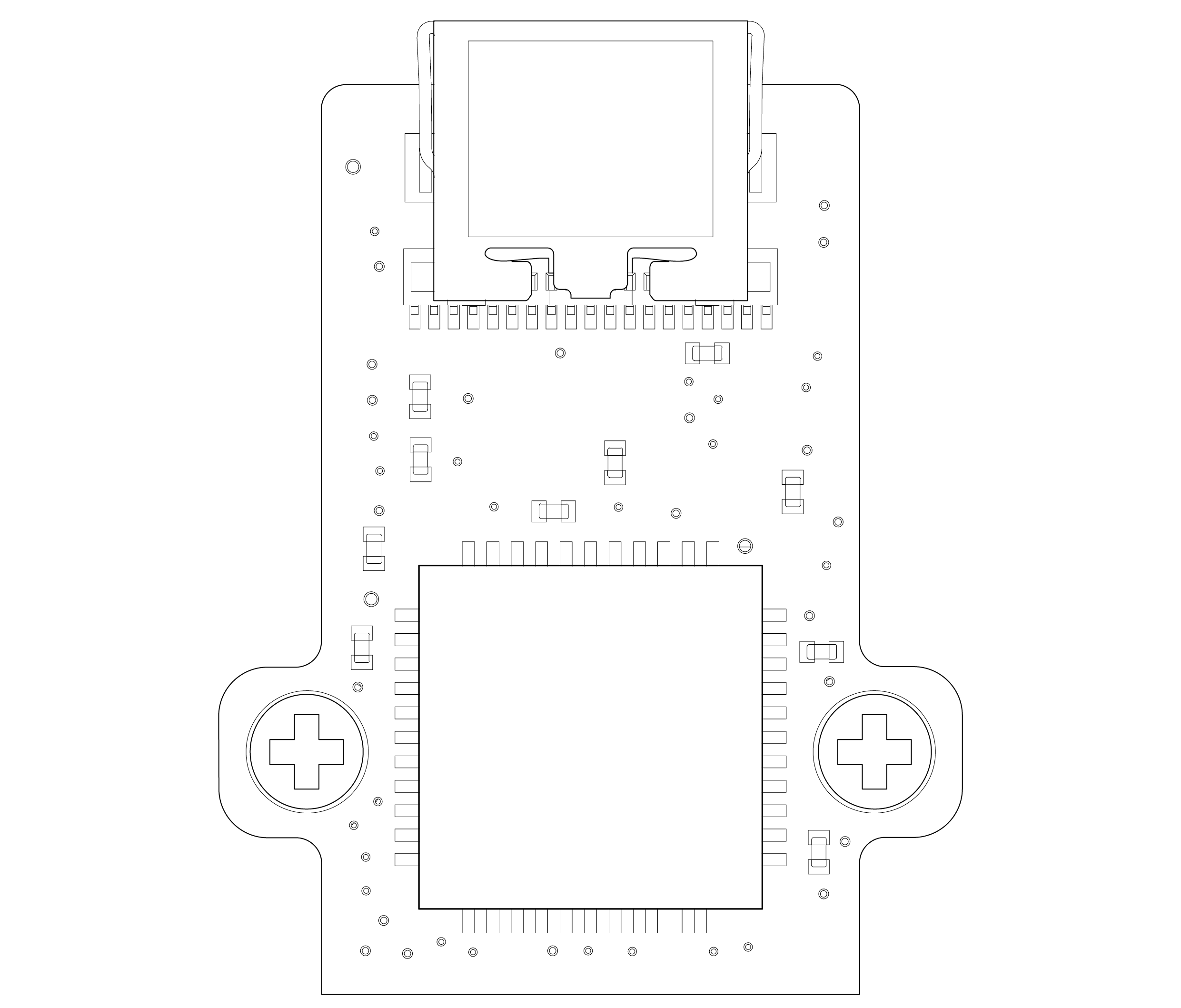 Isometric line drawing of the XeSR32-HDMI headstage